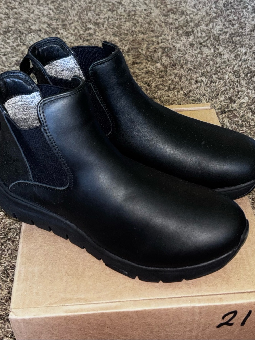 Kuru Flex Astra Boots Womens 9.5 Black Classic Outdoor Chelsea Pull On New